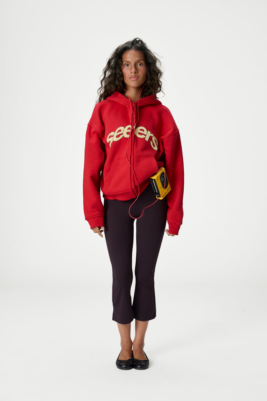 Seekers Doozy Zip Up Hoodie in Red