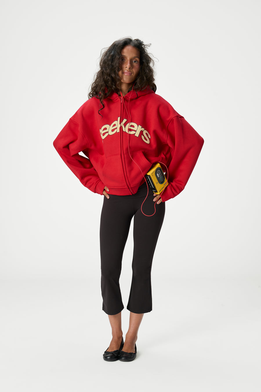 Seekers Doozy Zip Up Hoodie in Red