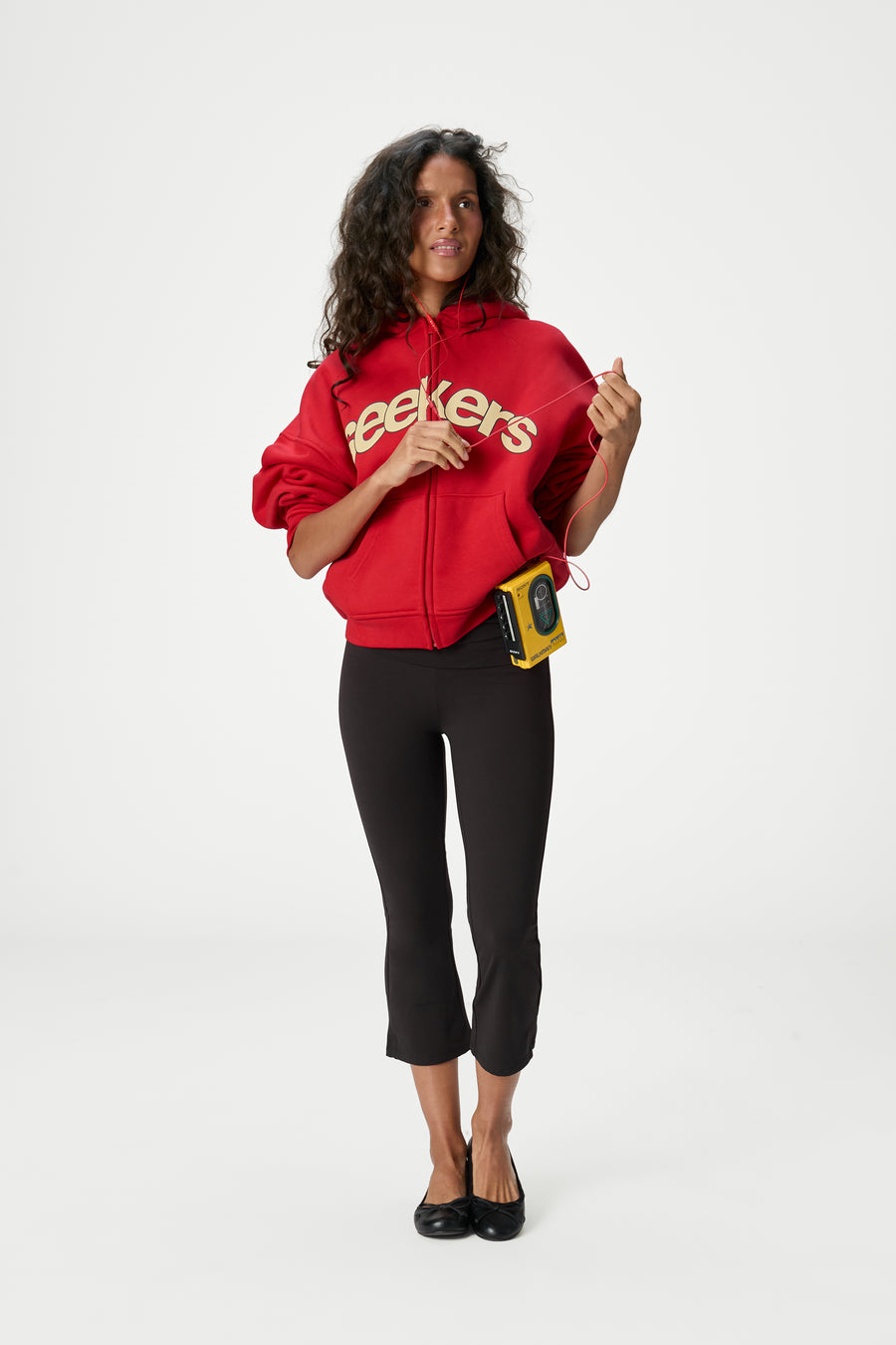 Seekers Doozy Zip Up Hoodie in Red