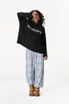 Misty Roll Neck Knit Jumper in Black