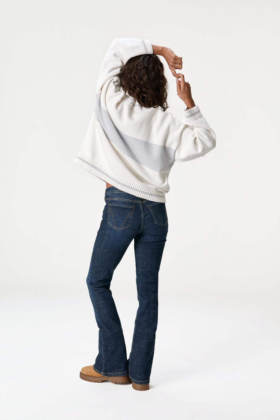 Bebe Roll Neck in Off White