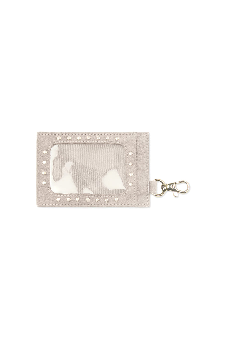 Martha Faux Suede Cardholder in Beige