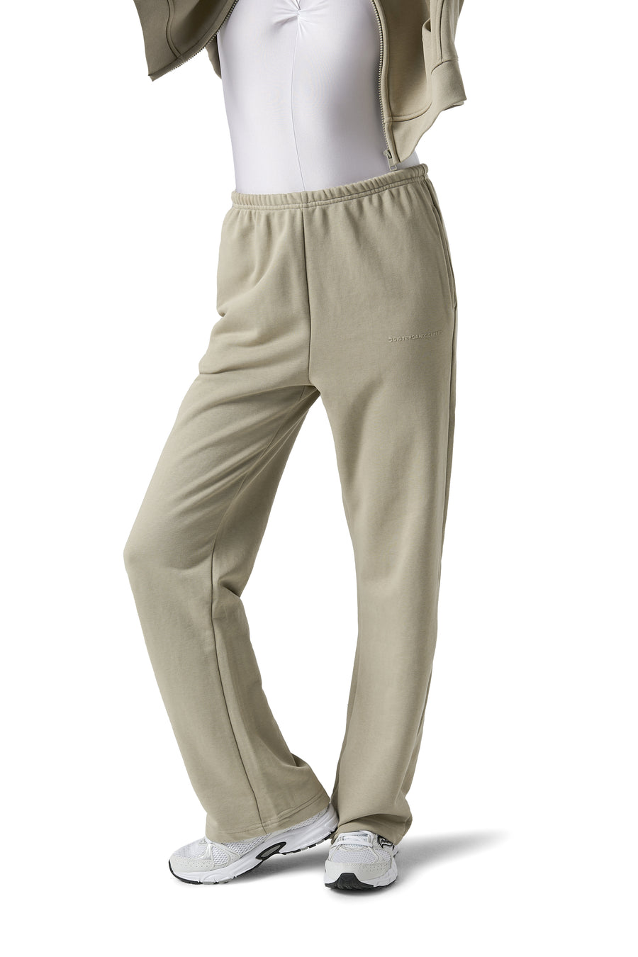 Series Wide Leg Sweatpants in Bone