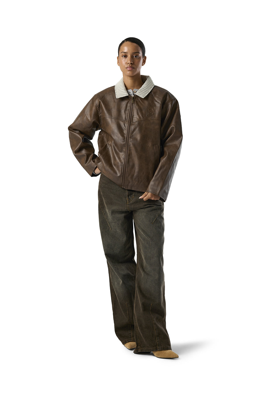 CONKER Vegan Leather Jacket