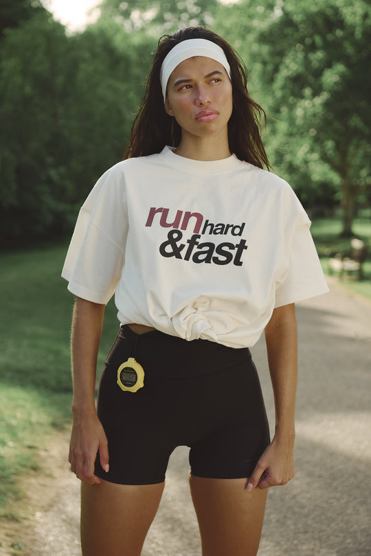 Runner Graphic Oversized Tee