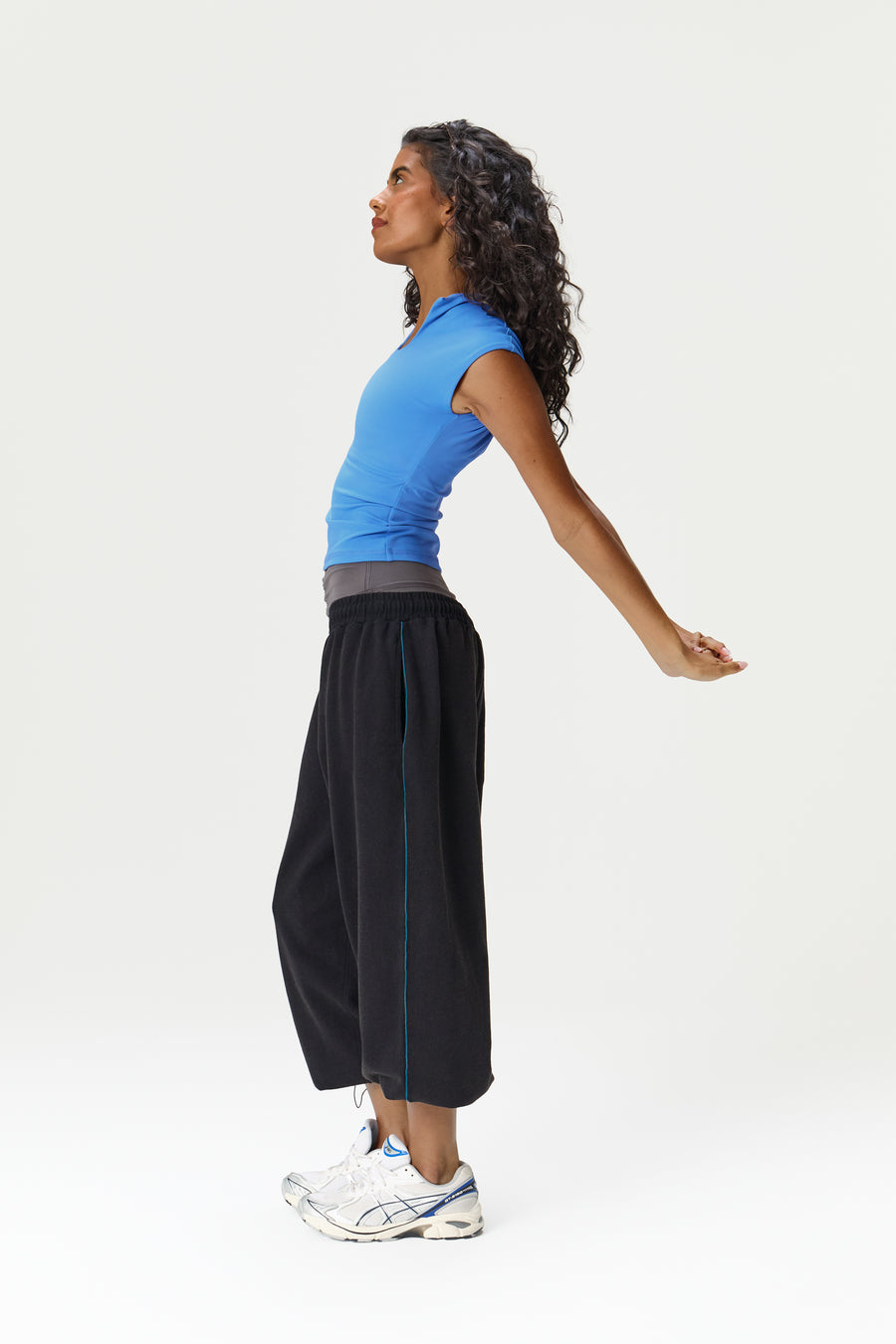 Scoop Active Capsleeve Top in Blue