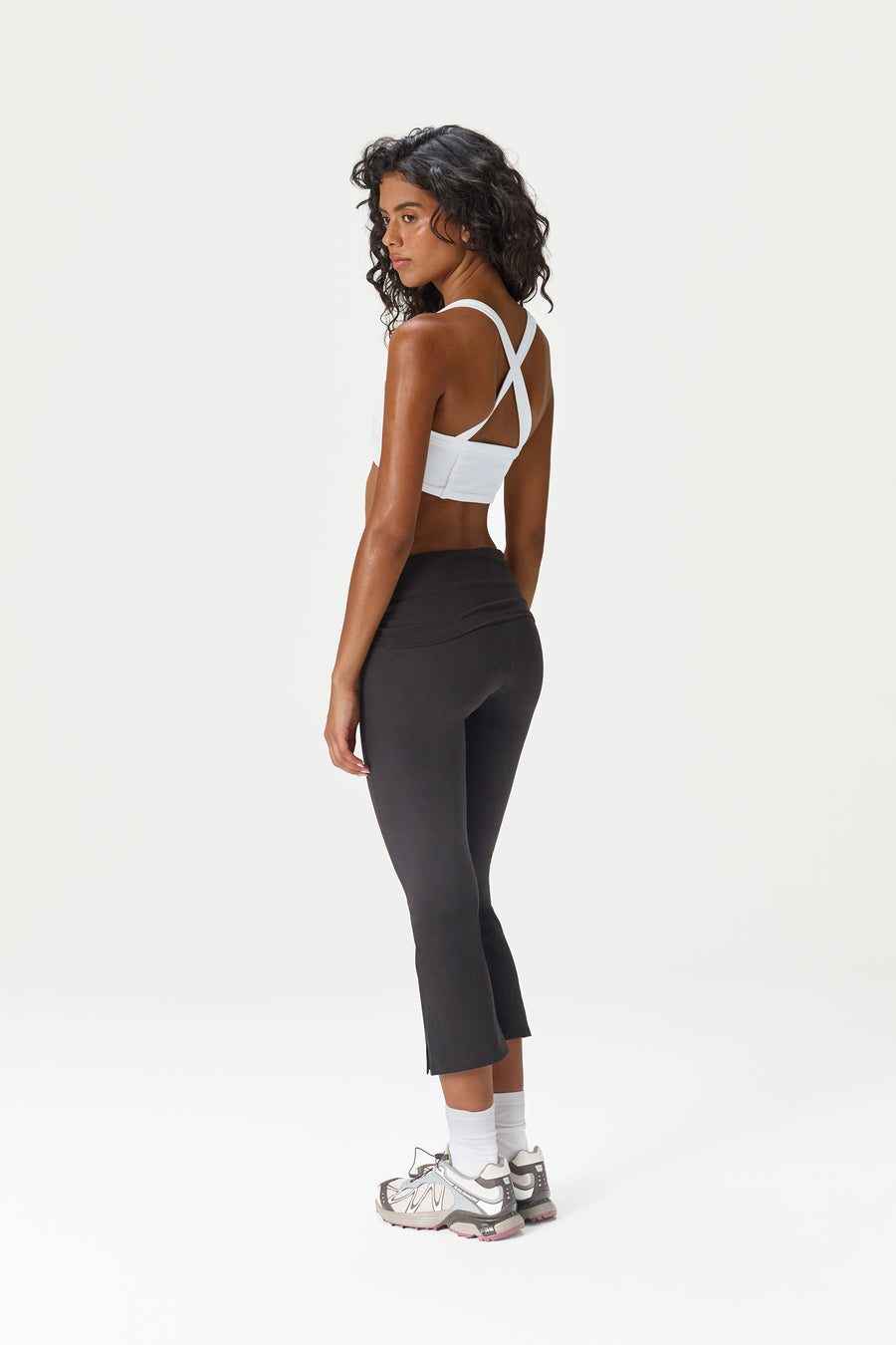 Ultraseekers Foldover Active Capri in Black