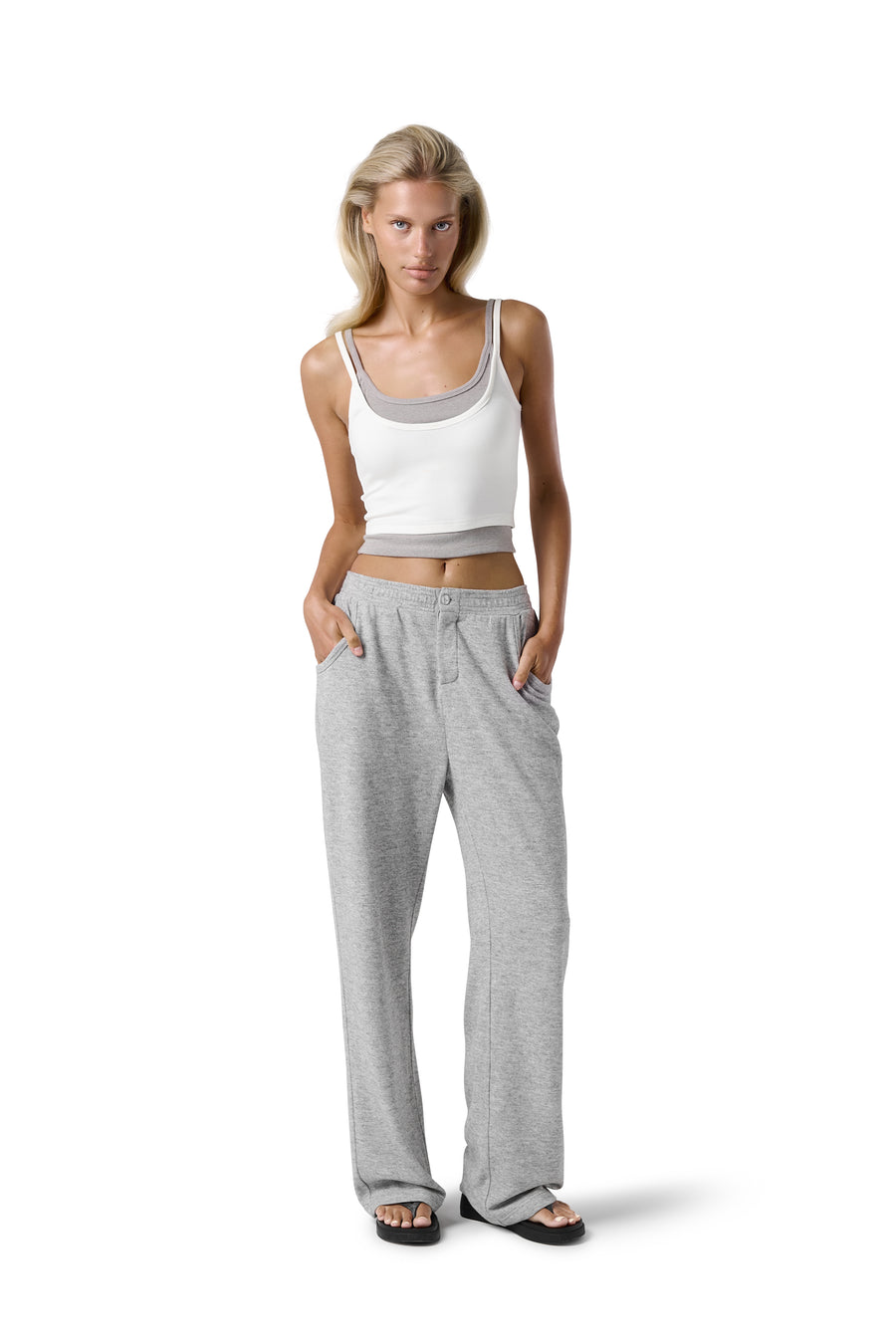 Slacks Soft Trouser in Light Grey