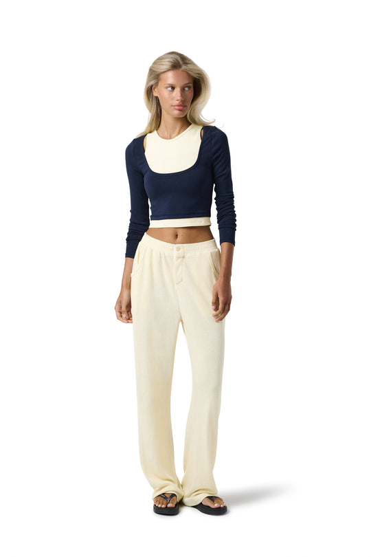 Slacks Soft Trouser in Butter Yellow