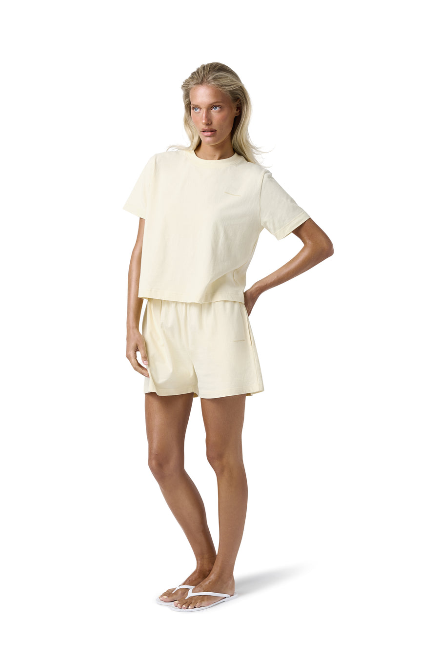 Trademark Shrunken Tee in Butter
