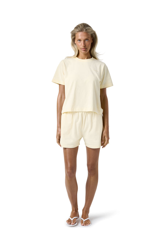 Trademark Shrunken Tee in Butter Yellow