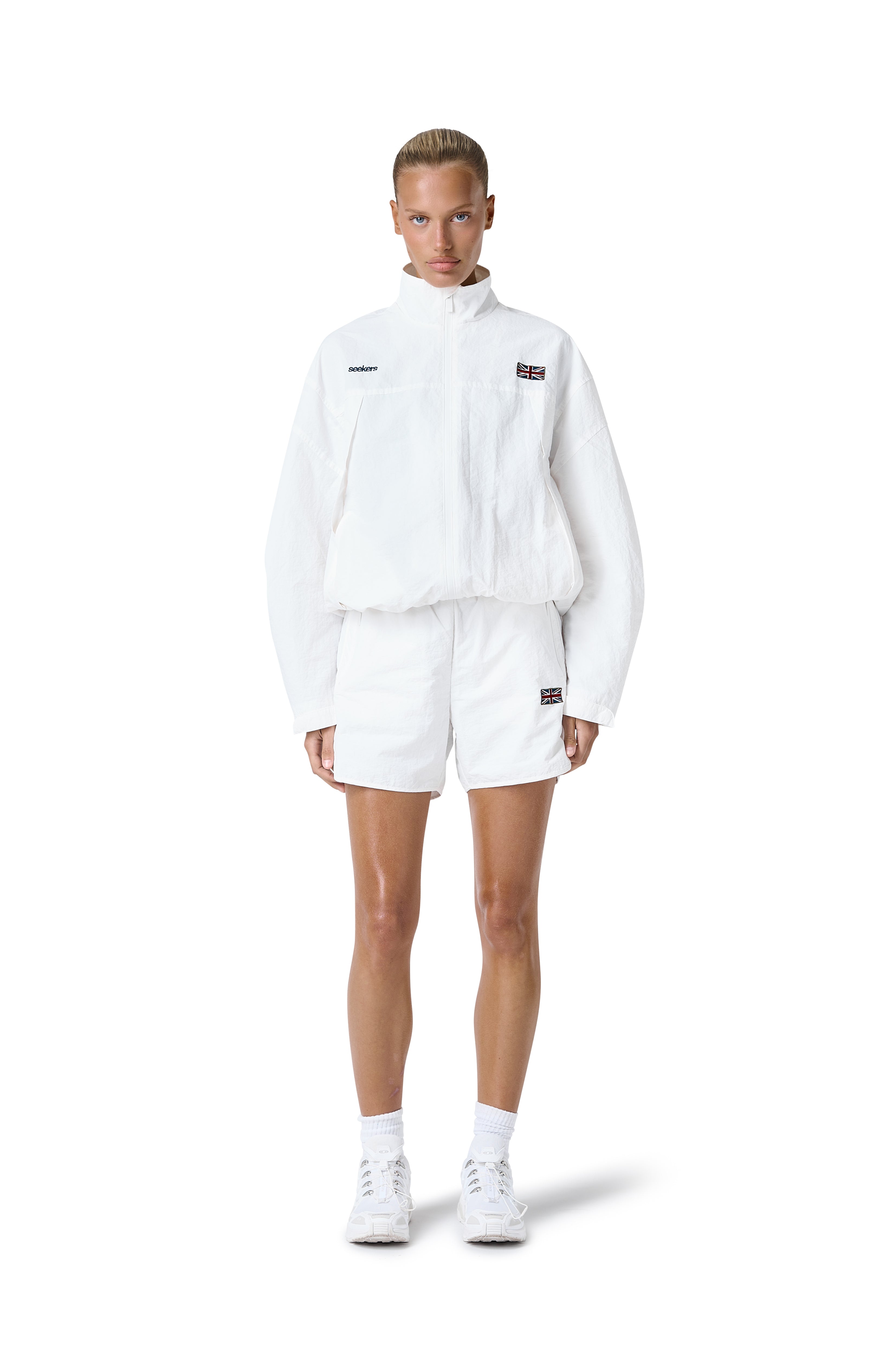 Sprinter GB Women's Showerproof Jacket - White