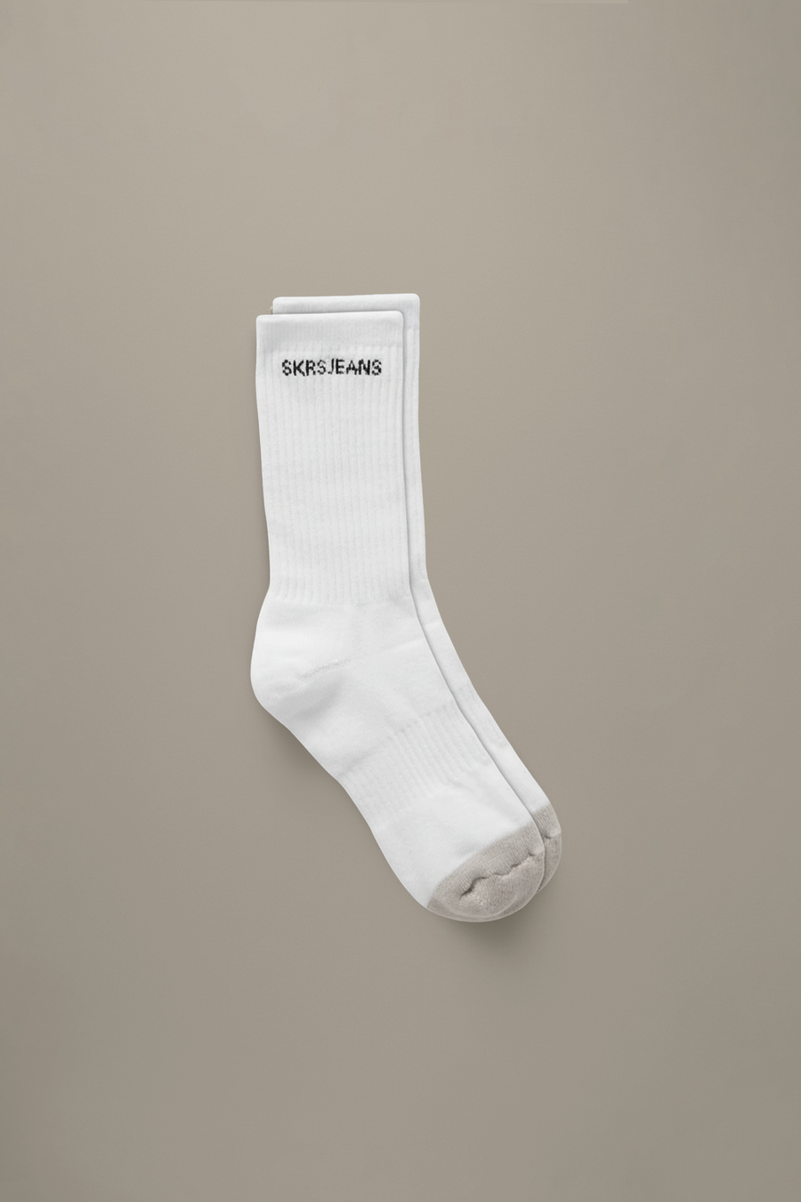 SKRS Classic Crew Socks in White