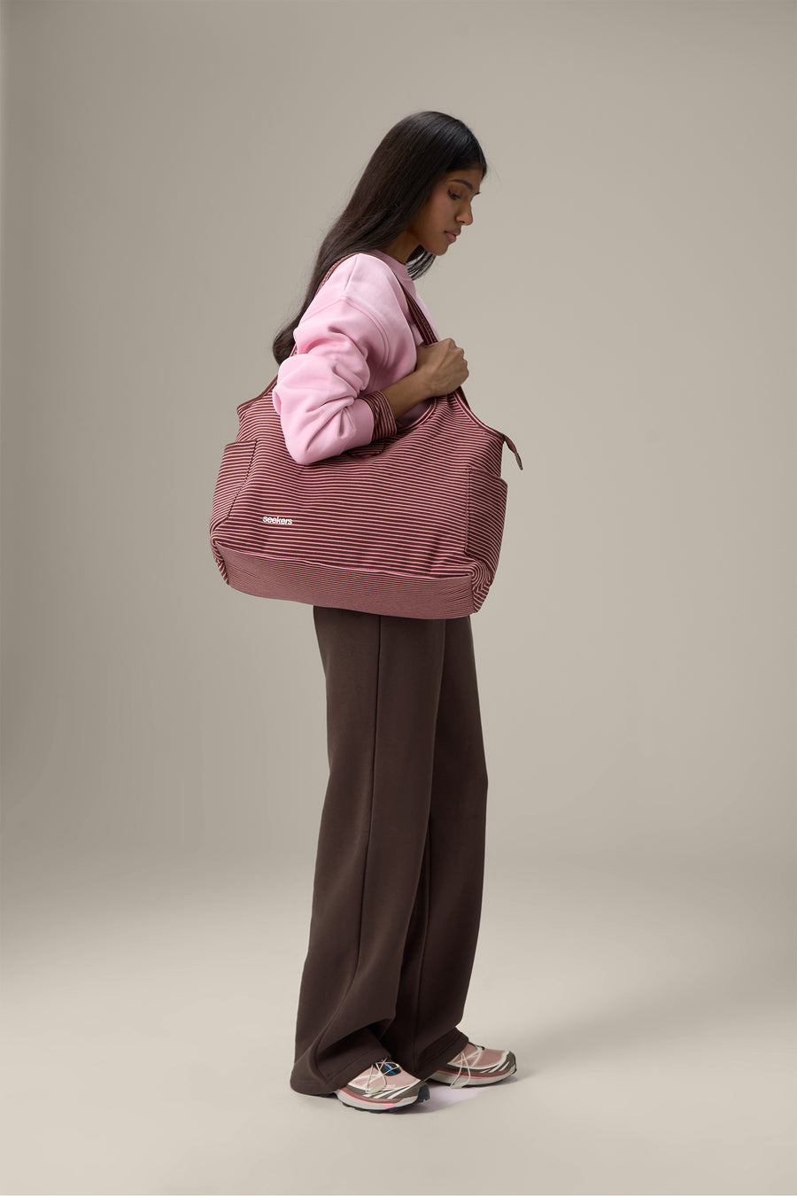 Wilkie Soft Travel Carryall Bag in Brown