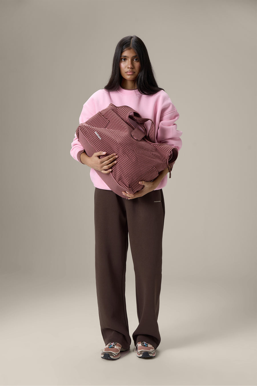 Wilkie Soft Travel Carryall Bag in Brown