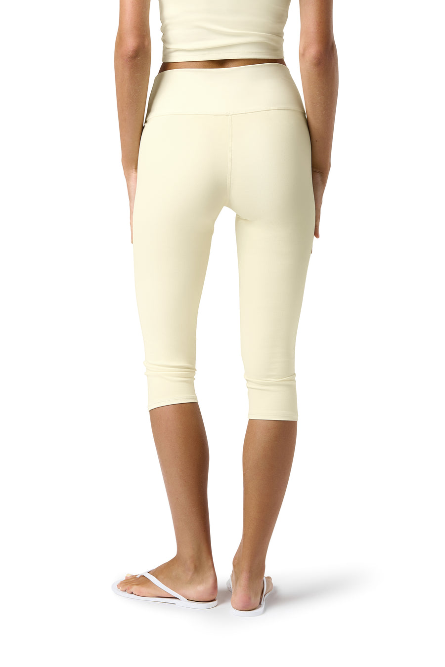 Soft Active Capri Pant in Butter Yellow