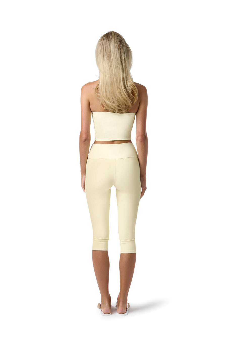 Soft Active Capri Pant in Butter Yellow