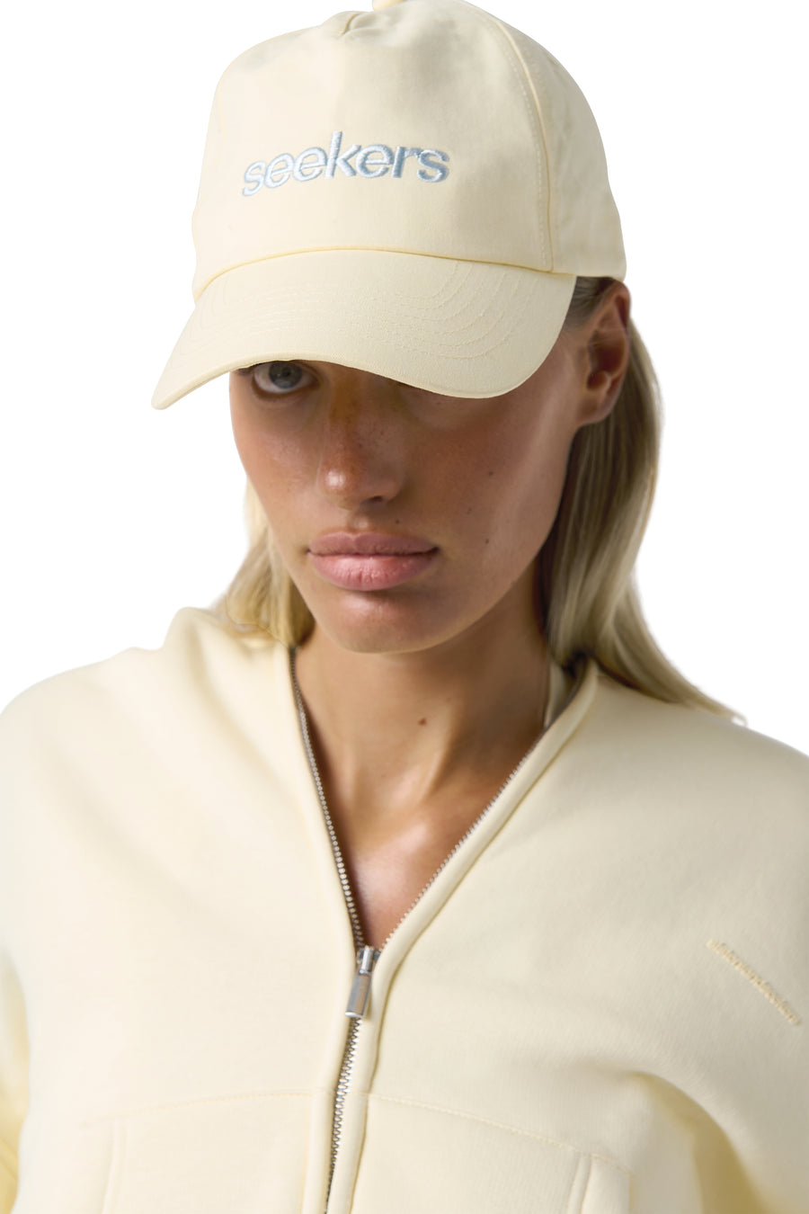 Seekers Classic Trucker Cap in Butter Yellow