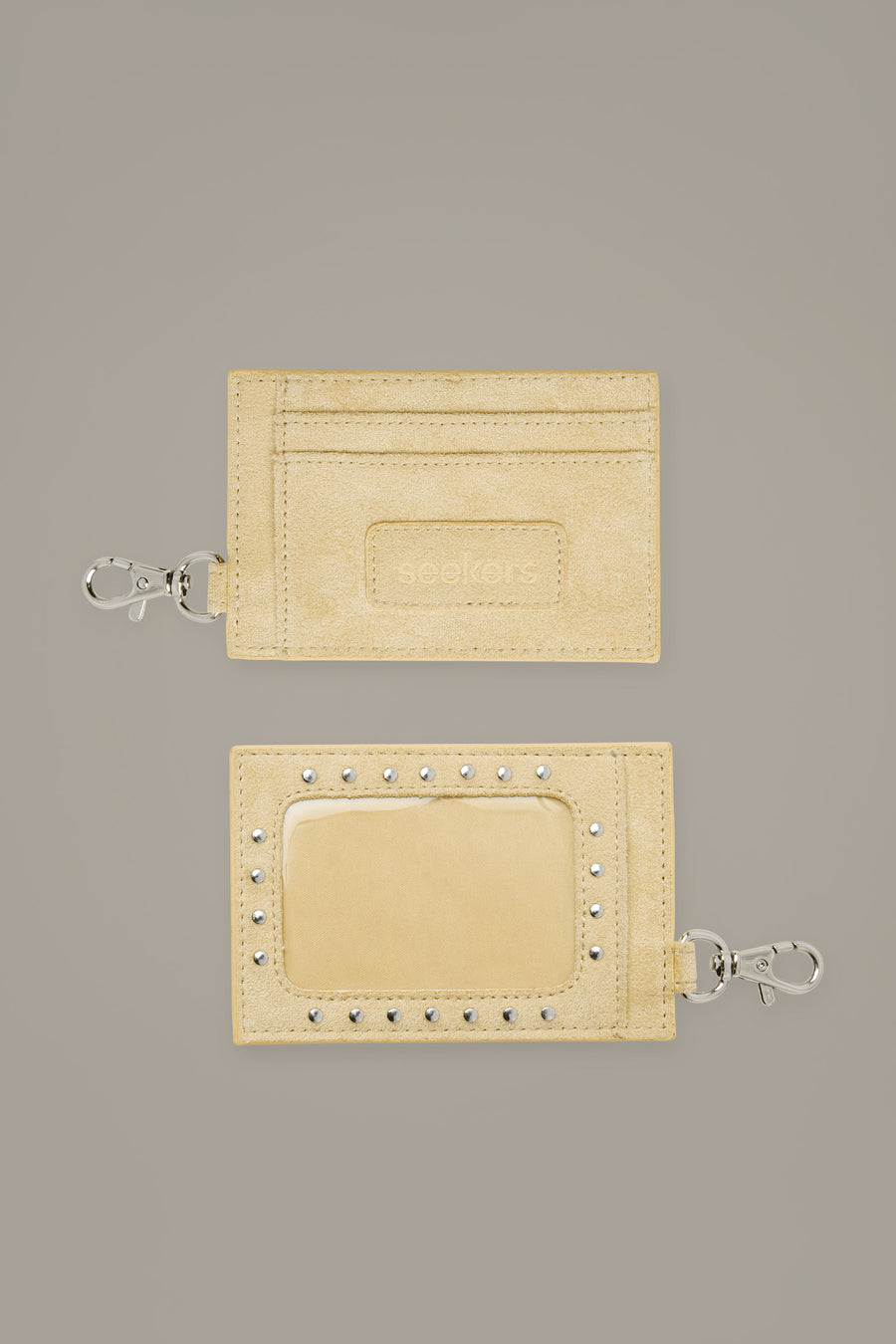 Martha Suede Cardholder in Yellow