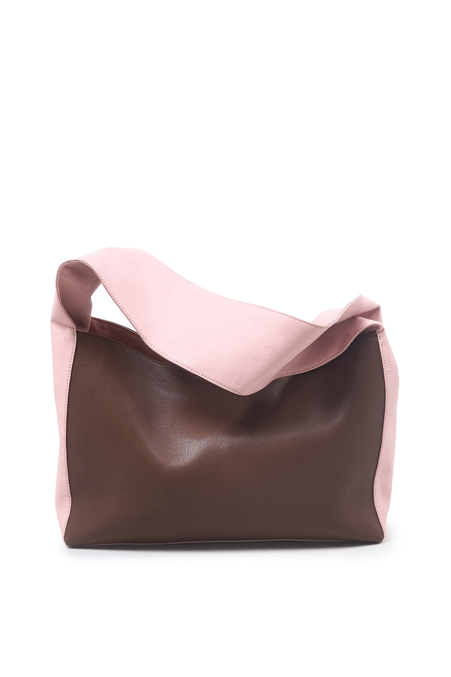Brandy Slouchy Shoulder Bag in Contrast Pink