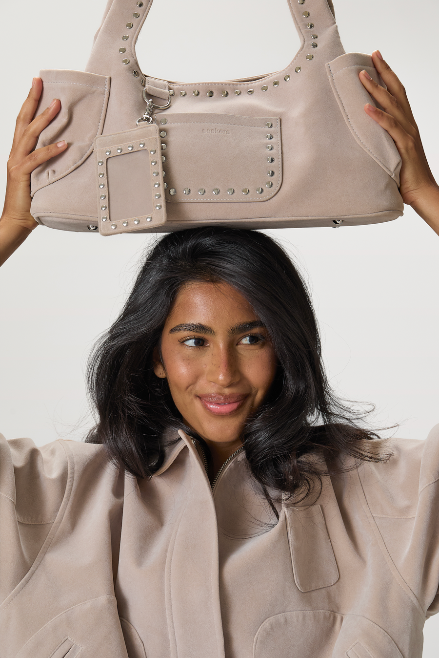 Martha Carryall Bag in Beige