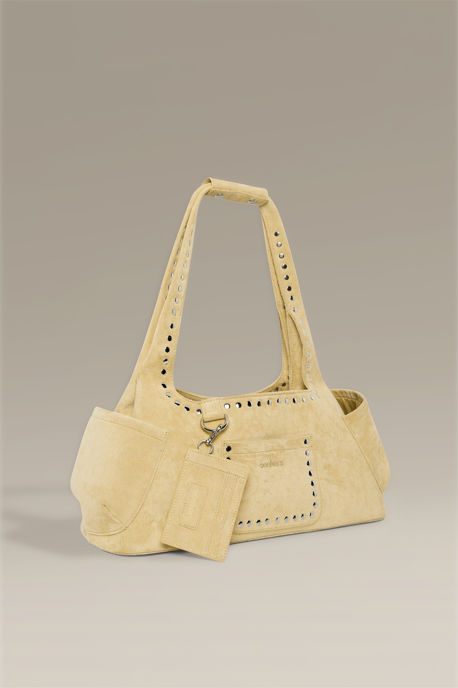 Martha Suede Carryall in Yellow