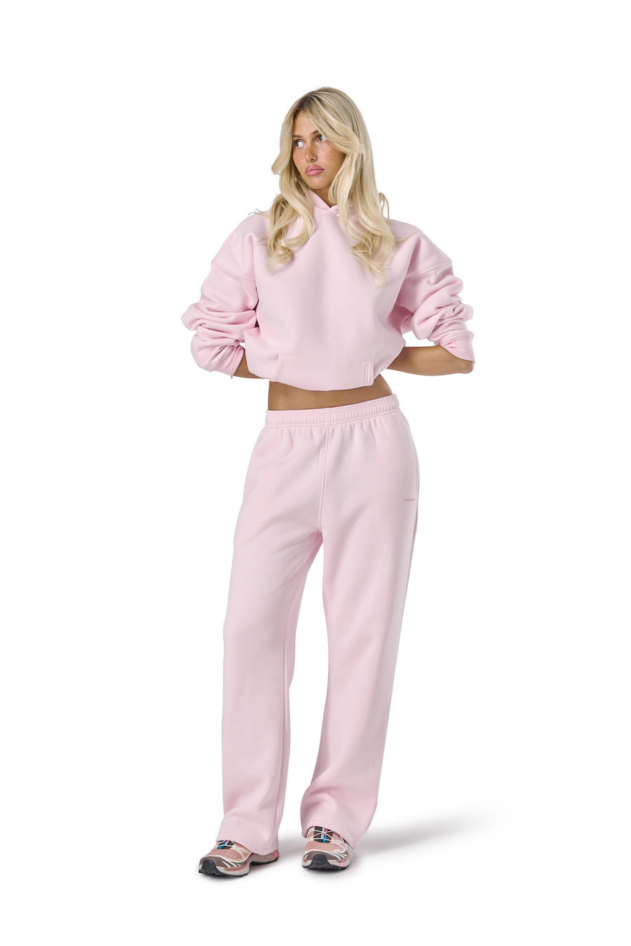 Trademark Wide Leg Sweatpants in Bunny