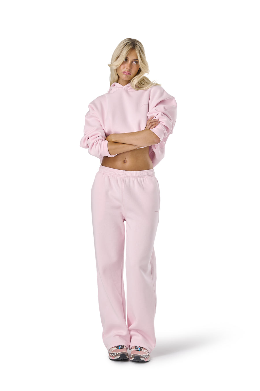 Trademark Wide Leg Sweatpants in Bunny