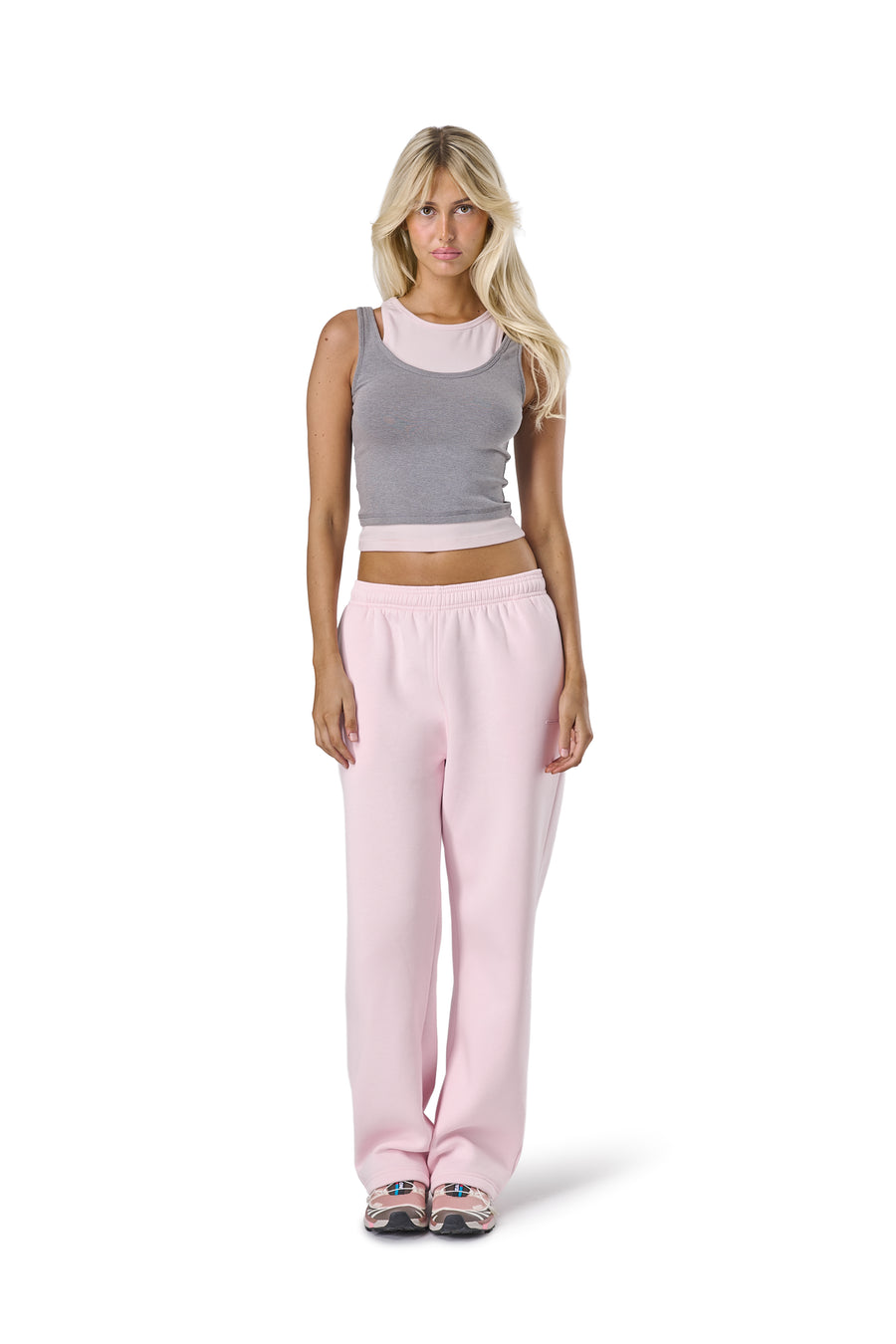 Trademark Wide Leg Sweatpants in Bunny