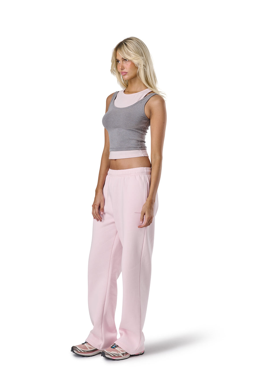 Trademark Wide Leg Sweatpants in Bunny
