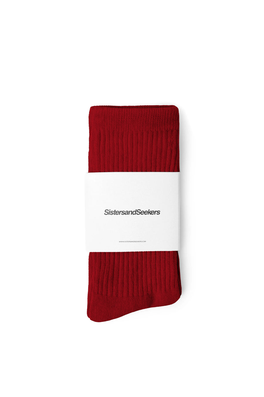 Seekers Classic Crew Socks in Red