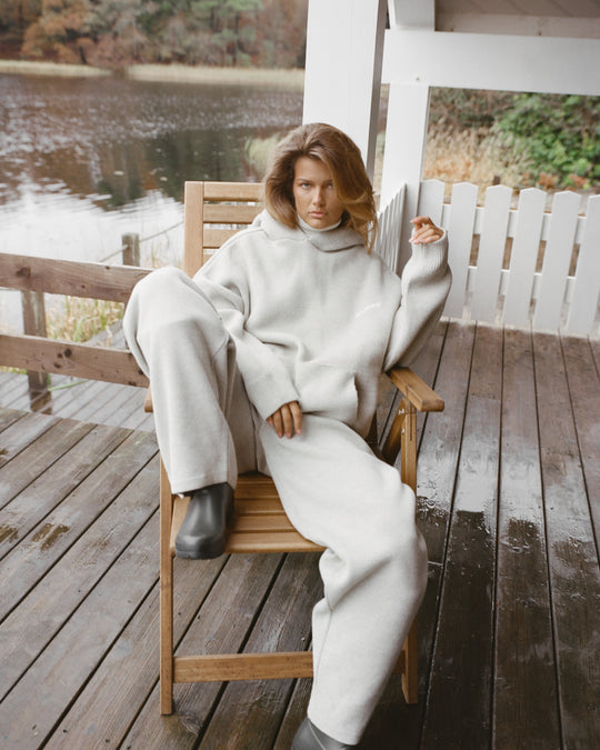 Seekers Knit Hoodie in Husk