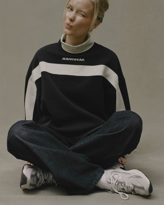 Jeanswear Panel Washed Sweatshirt
