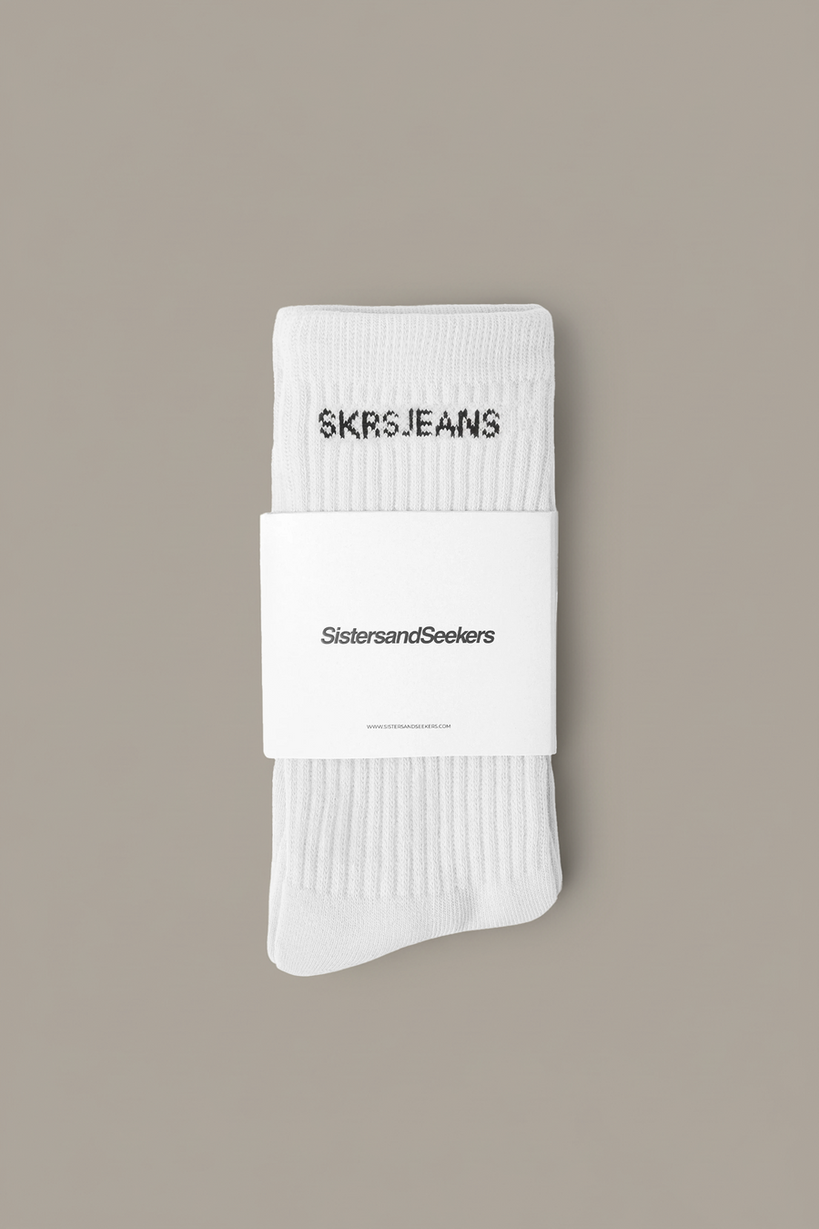 SKRS Classic Crew Socks in White
