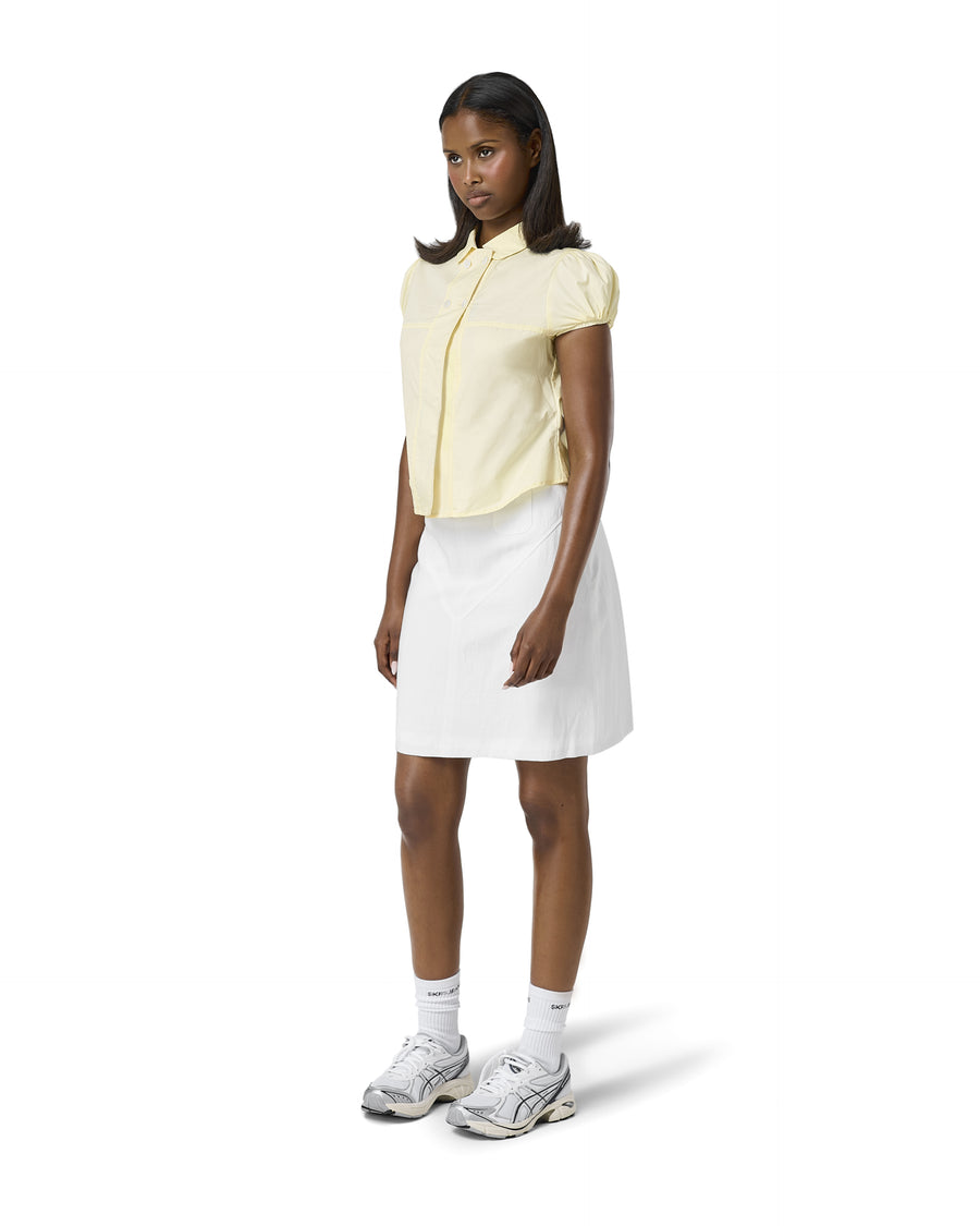 Wendy Poplin Blouse in Soft Yellow