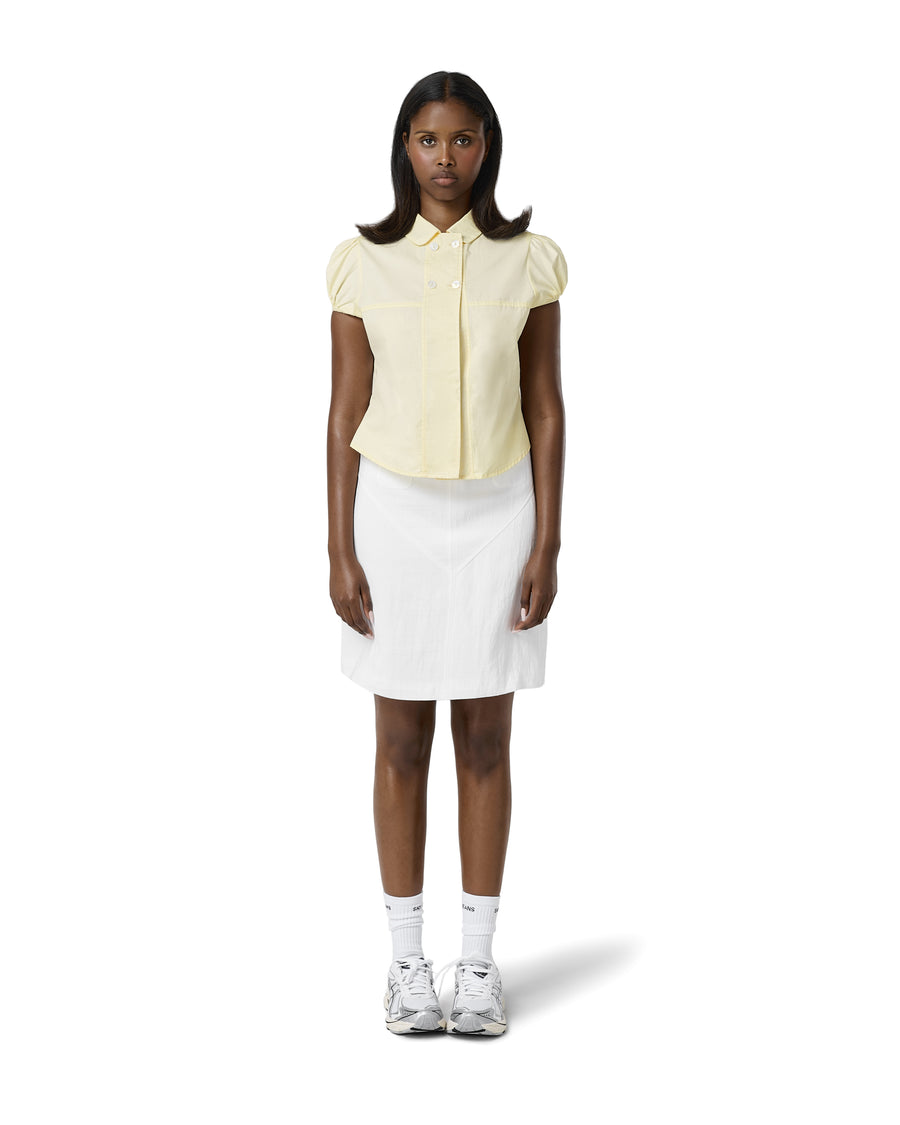 Wendy Poplin Blouse in Soft Yellow