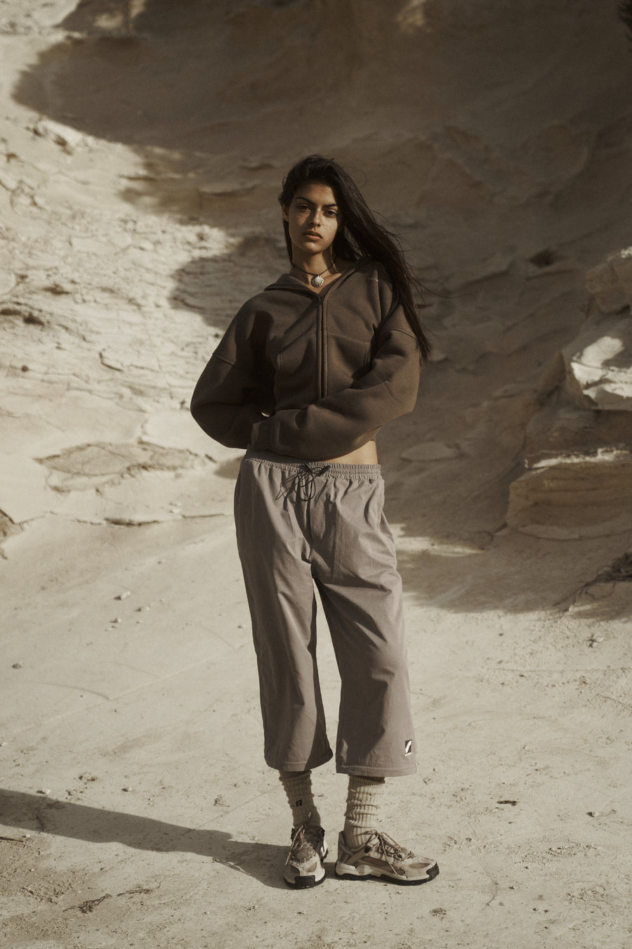 Core Zip Up in Tobacco