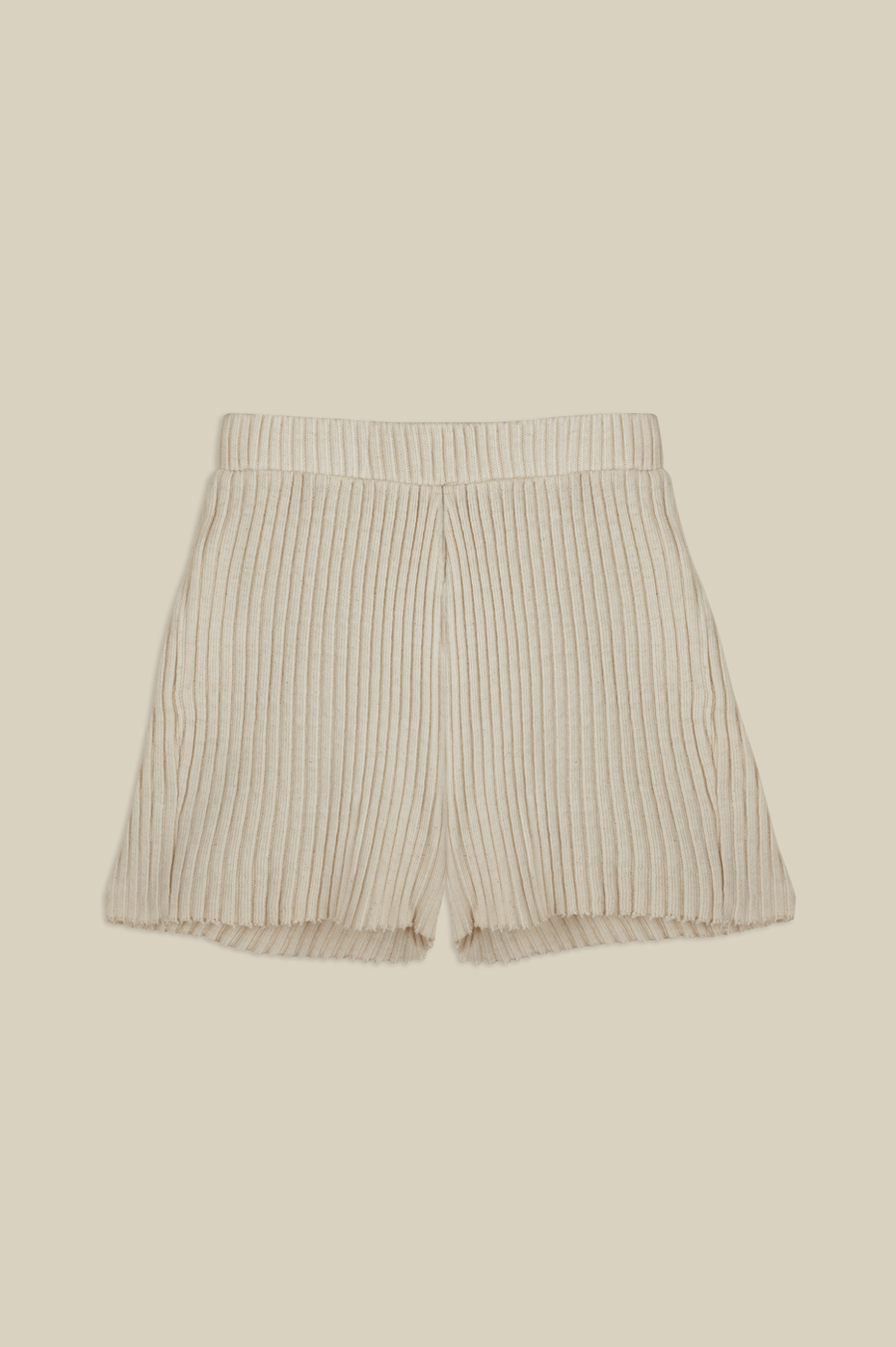 "CUB" Knit Shorts in Natural