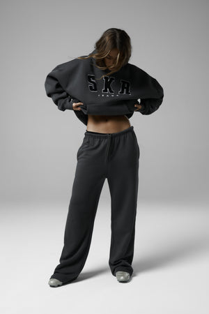 Series Wide Leg Sweatpants in Wolf – SistersandSeekers